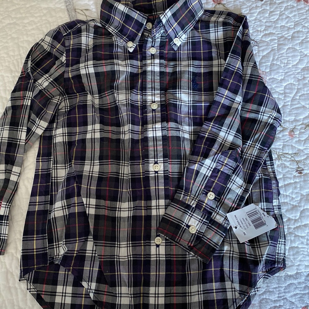 Brand new Polo Ralph Lauren long sleeve button down shirt- Size 3T for boys